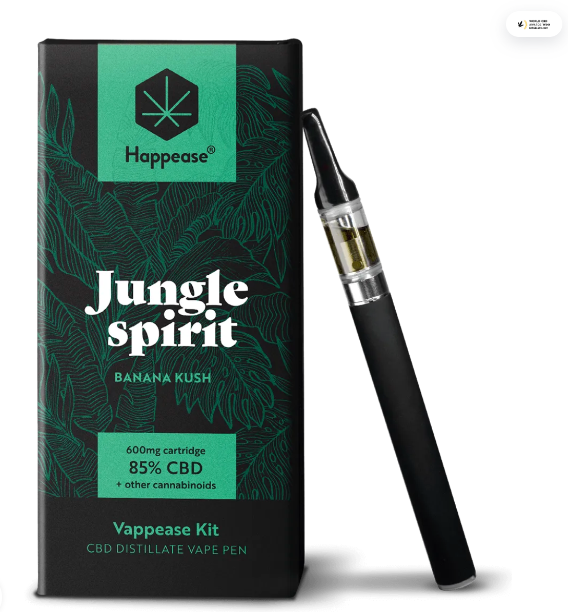 Happease Vape Pen  - Jungle Spirit "Banana Kush" (85% CBD)