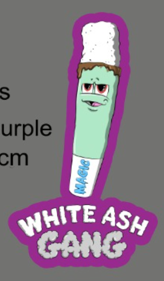 Stickers Logo - White Ash Gang