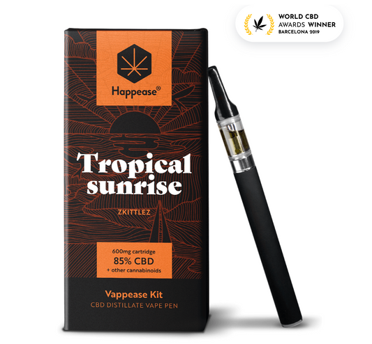 Happease Vape Pen - Tropical Sunrise "Zkittlez" (85% CBD)