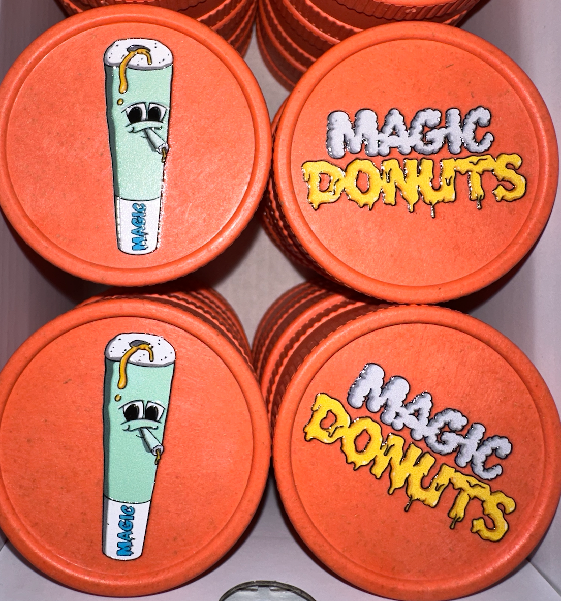 Magic King Orange Hemp Grinder - Magic Donuts