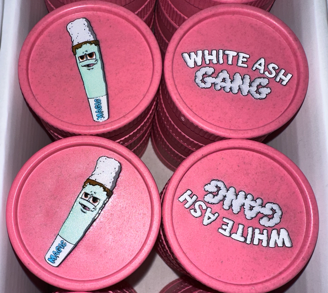 Magic King Pink Hemp Grinder - White Ash Gang