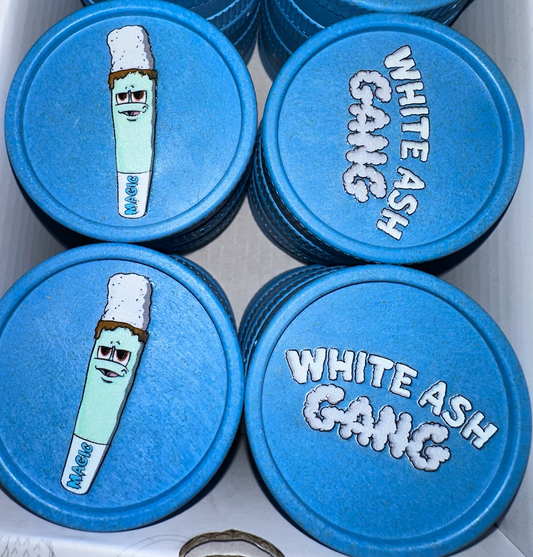 Magic King Chanvres Grinder Bleu - White Ash Gang (2pièces)