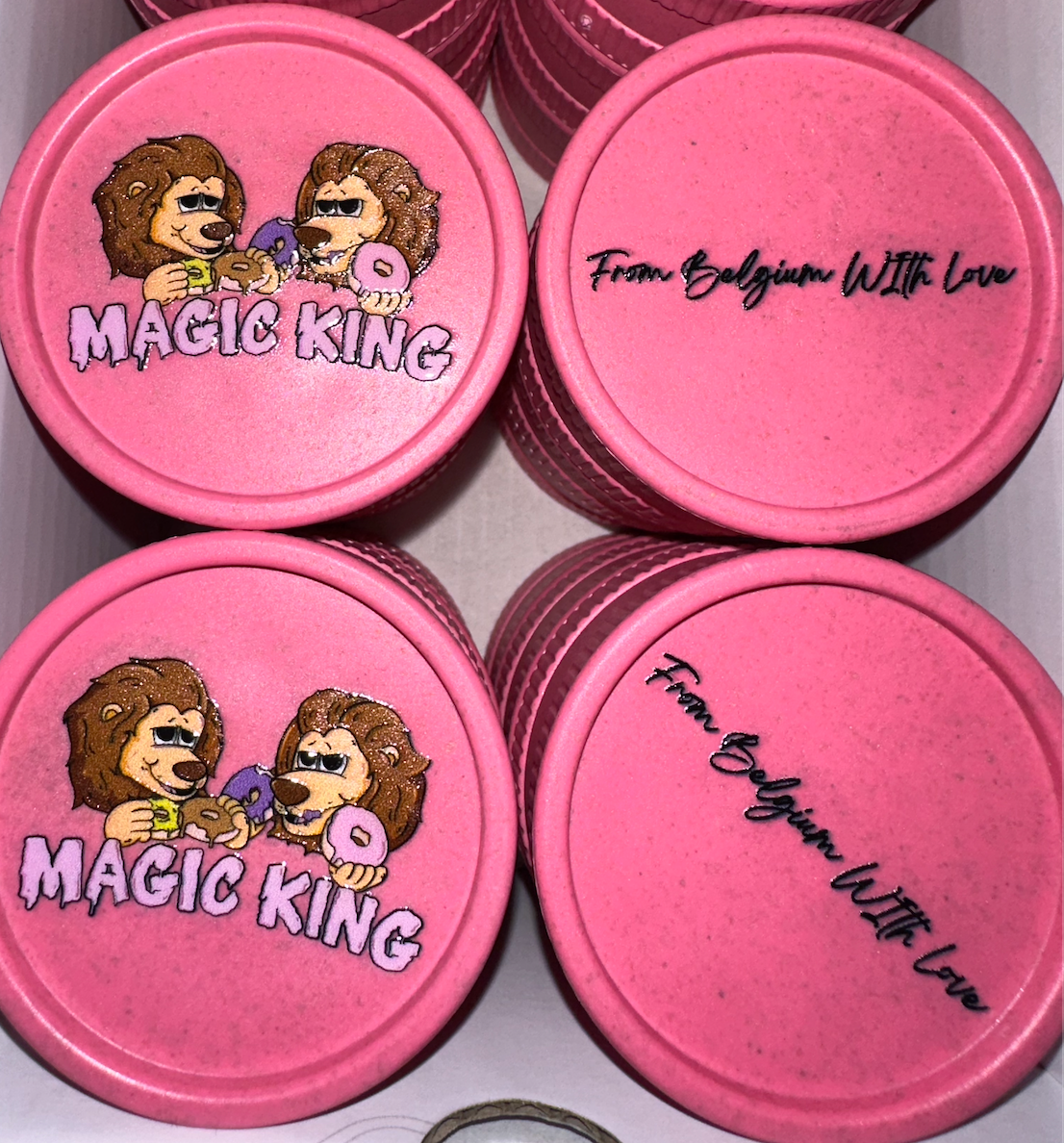 Magic King Pink Hemp Grinder - Lions Donuts