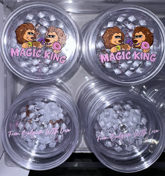 Magic King Grinder Plastique - Lions Donuts "Transparent"