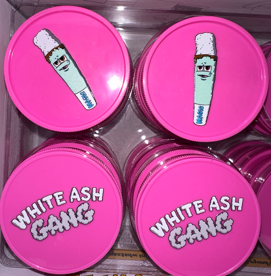 Magic King Grinder Plastique Rose - White Ash Gang (2pièces)