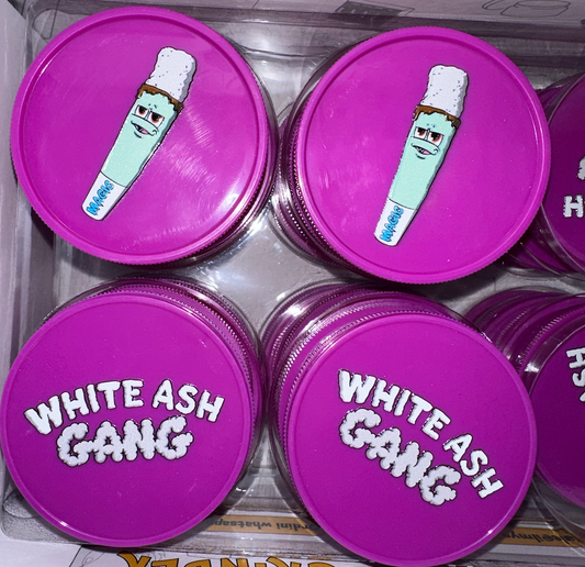 Magic King Grinder Plastique Mauve - White Ash Gang (2pièces)