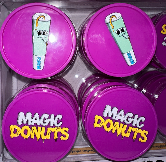 Magic King Grinder Plastique Mauve - Magic Donuts (2pièces)