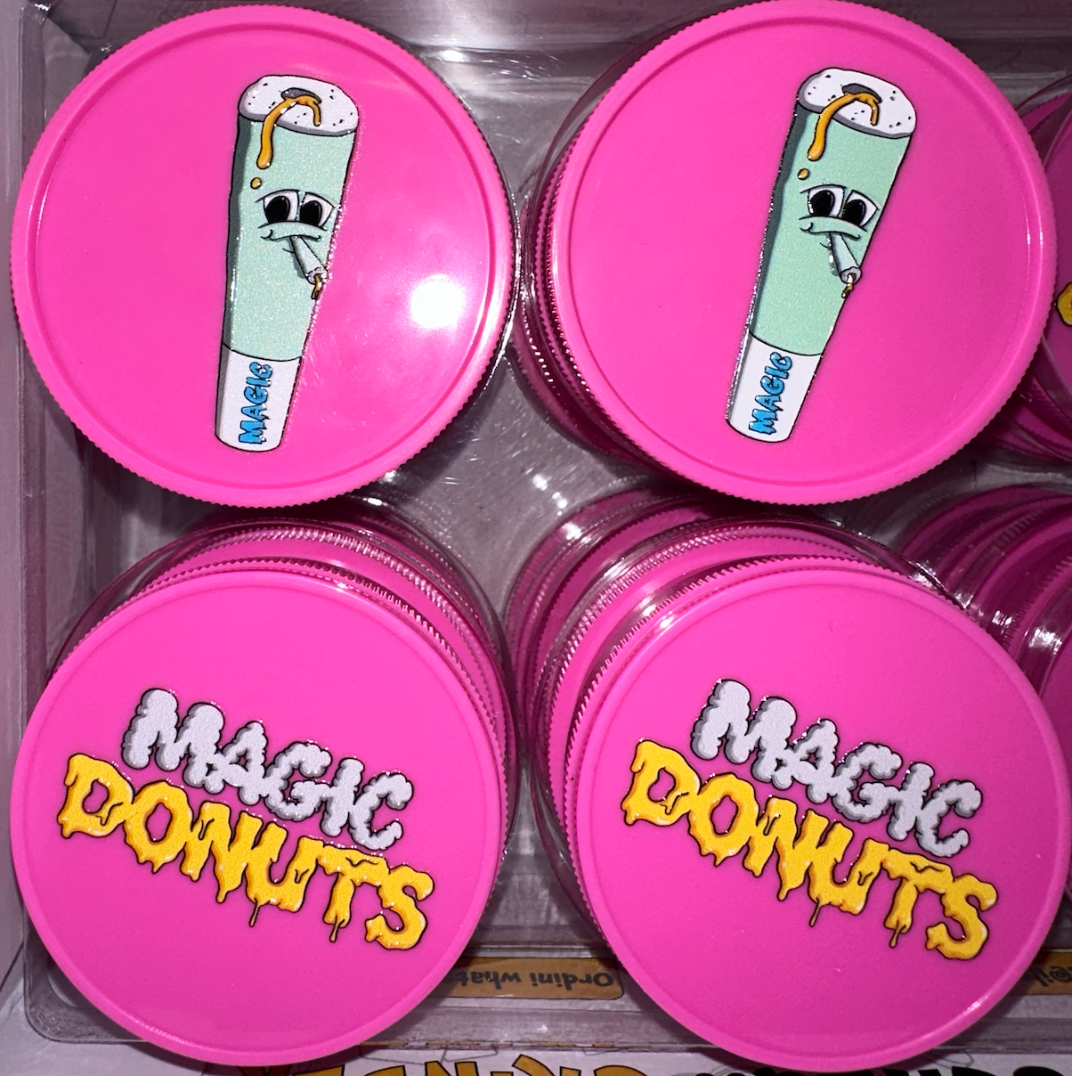 Magic King Grinder Plastique Rose - Magic Donuts (2pièces)