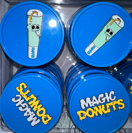 Magic King Grinder Plastique Bleu - Magic Donuts (2pièces)