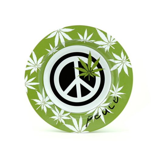 Cendrier Métal - Peace Green