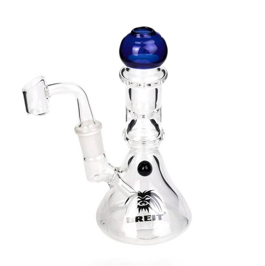 DAB Bong Verre - Bubbler Breit Bleu (15cm)