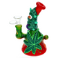 Mini Glass Bong - Crazy Leaf (17cm)