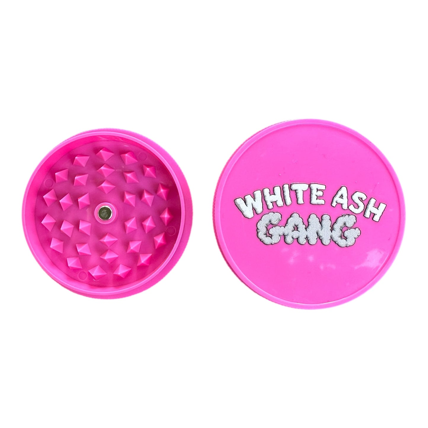 Magic King Grinder Plastique Rose - White Ash Gang (2pièces)