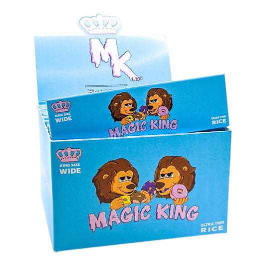 Magic King Donuts Blue - Rolling Papers Wide (Rice)