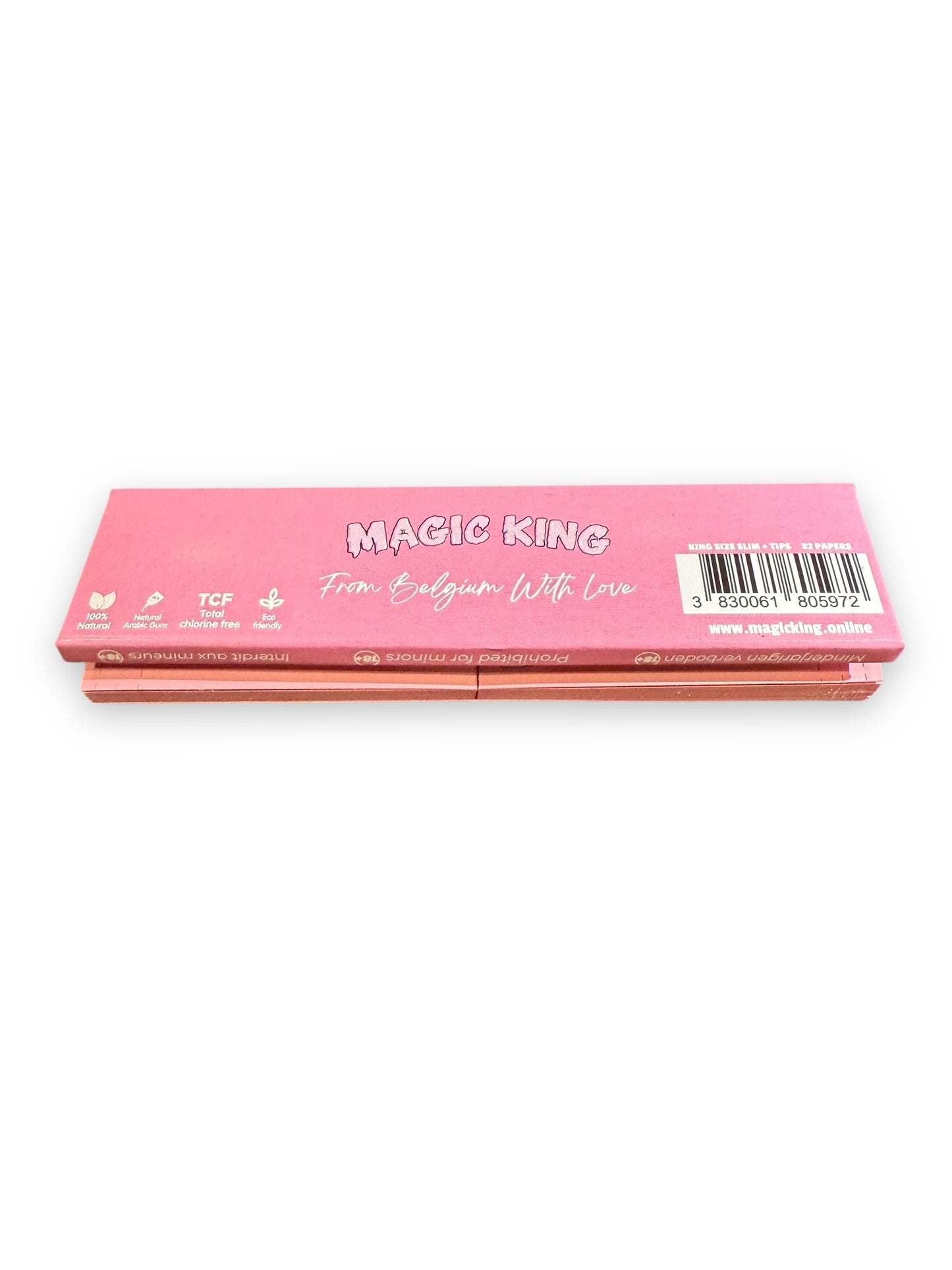 Magic King Rose + TIPS - Feuilles à Rouler King Size "Rose"