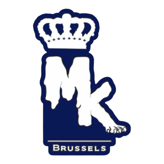 Stickers Logo - MK Bleu/Blanc