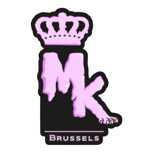 Stickers Logo - MK Noir/Rose