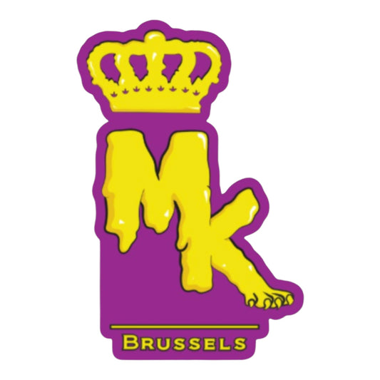 Stickers Logo - MK Mauve/Jaune