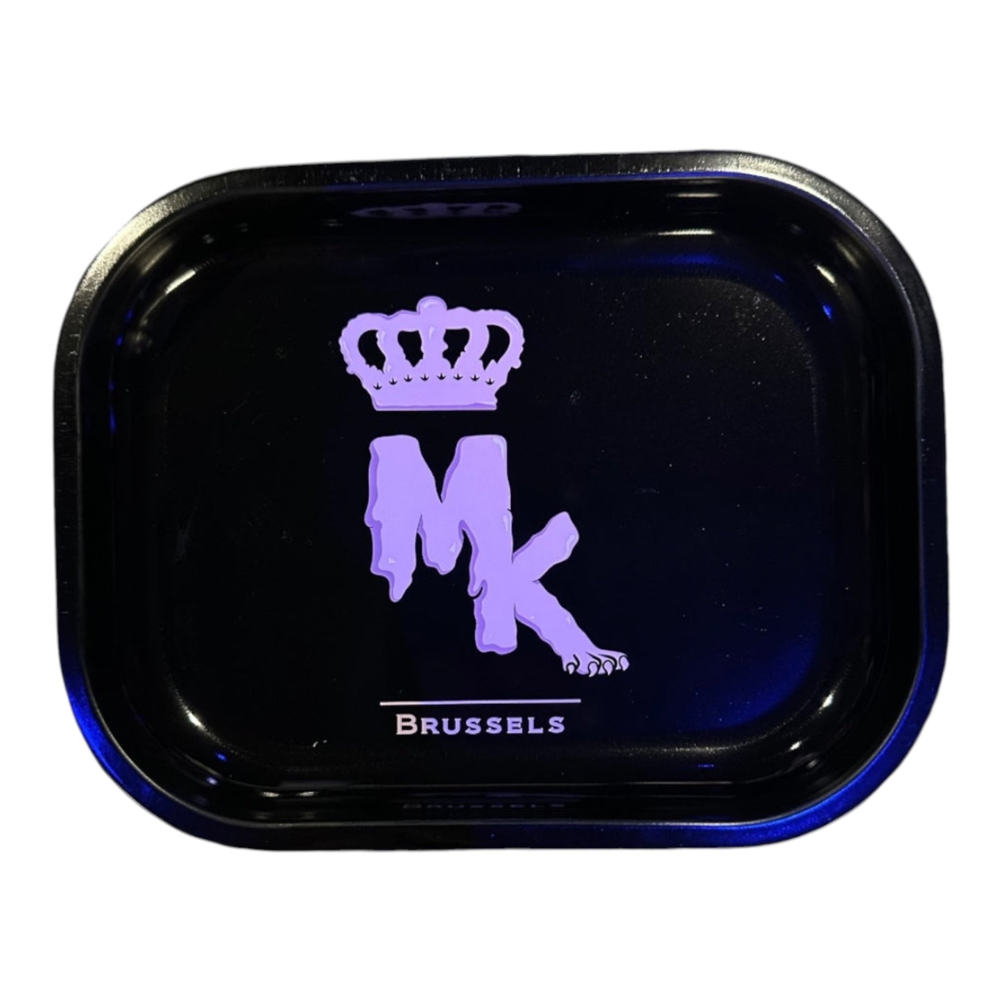 Rolling Tray Metal Magic King (Small) - Plateau Magic King "MK" NOIR