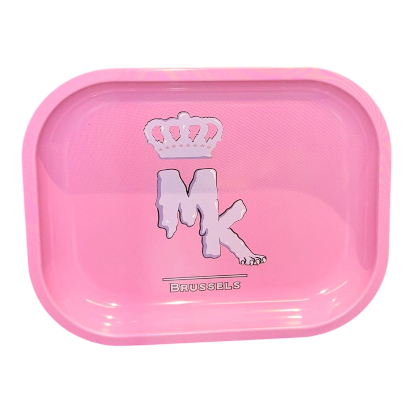 Rolling Tray Metal Magic King (Small) - Plateau Magic King "MK" ROSE