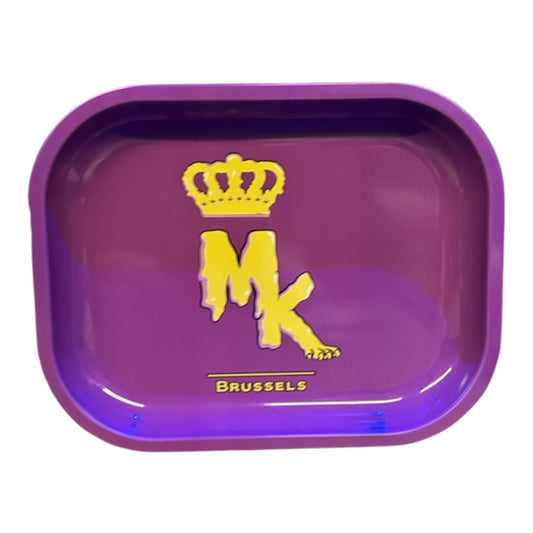 Rolling Tray Metal Magic King (Small) - Plateau Magic King "MK" MAUVE