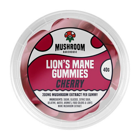 Gummies Champignon Lion's Mane (200mg) - Cerise Rouge (40g)