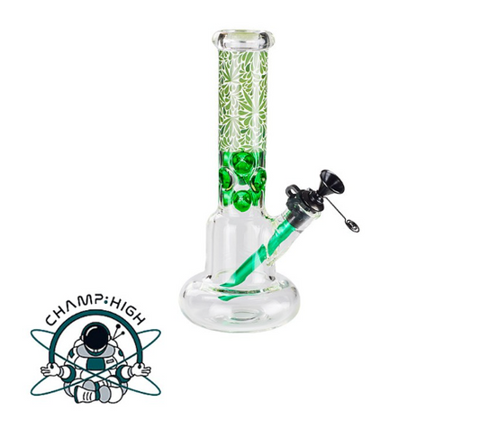 Bong Verre - CH Vert (27cm)