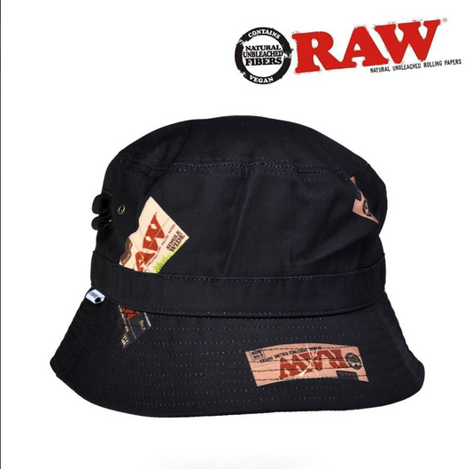 RAW X INTERBREED - "Bucket Hat" BOB Black (Medium)