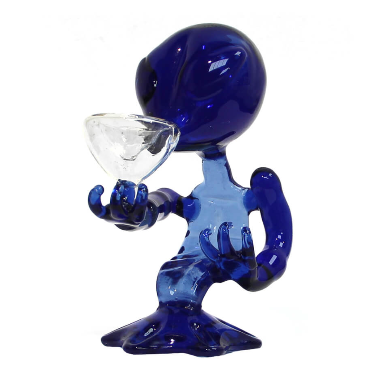 Bong Glass - Alien Bleu (15cm)