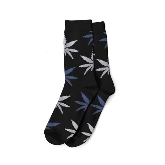 Chaussettes Noir - Mix Gris Feuilles Canna (40-45)