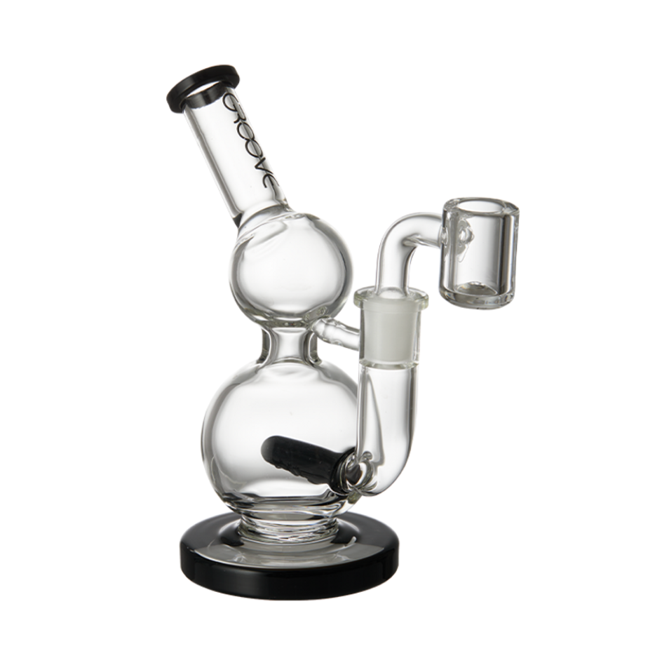 Dab Rig Groove Verre - Micro Rond "Noir"