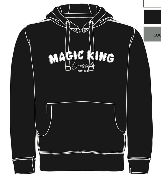 Magic King Hoodie Noir - MK Brussels "Since 2019"