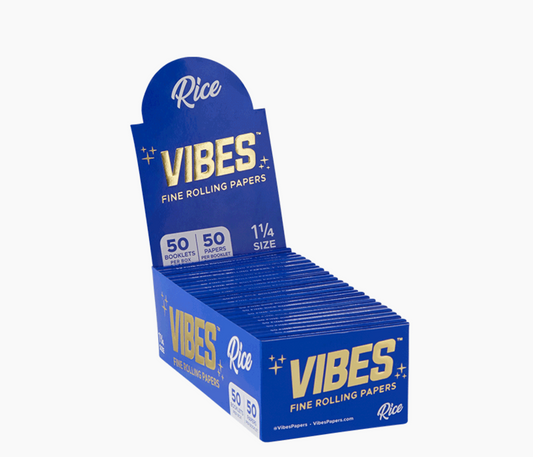 VIBES Feuilles à Rouler - 1/4 Bleu (Riz)