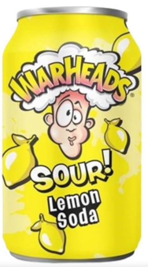 Warheads Lemon - Sour Soda (330ml)