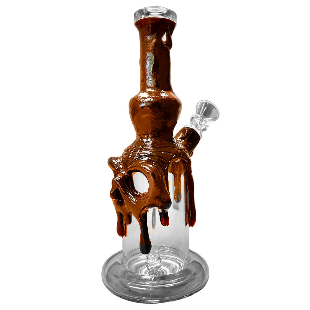 Bong Verre Brun - Monster Skull Melted (22cm)