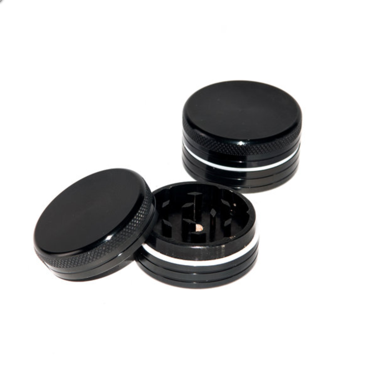 Grinder Aluminium "50mm" - Noir (2pièces)