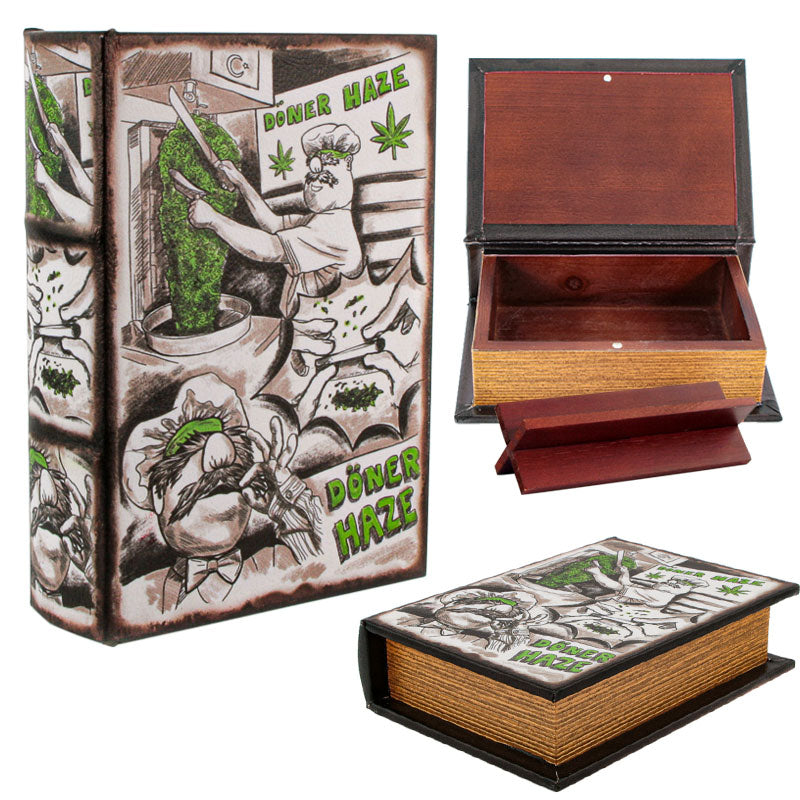 Boîte Bois - Stash Book Doner Haze"Small"