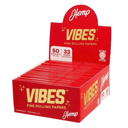 VIBES Feuilles à Rouler - Red (Hemp)