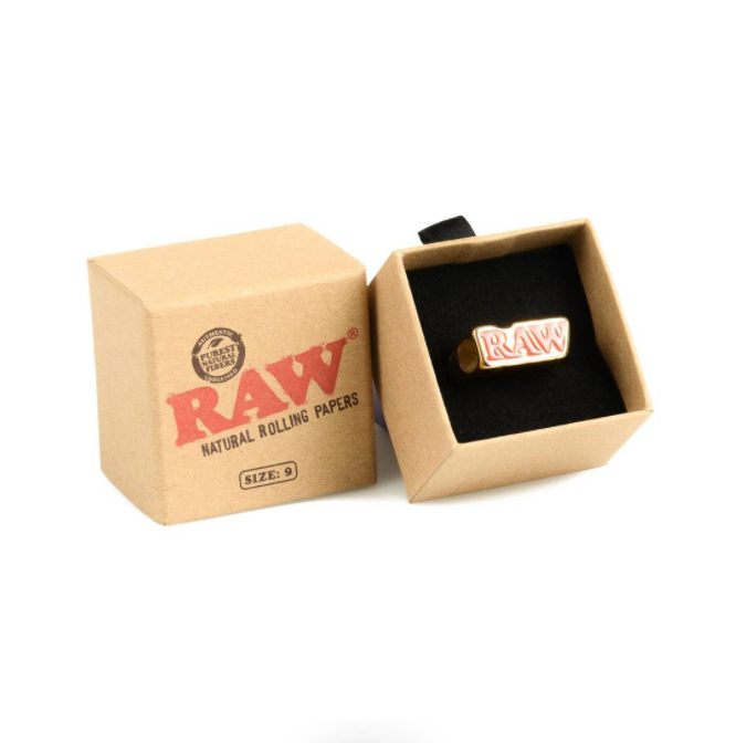 RAW GOLD "Bague Fumeur" (Taille 9)