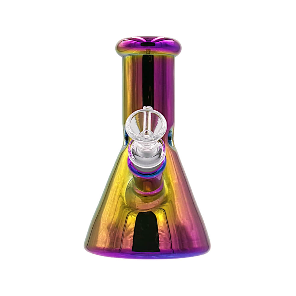 Bong "Glass" - Mauve Rainbow (15,6cm)