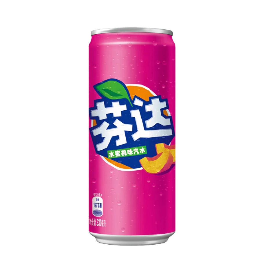 Fanta Chine - Pêche Canette (330 ml)