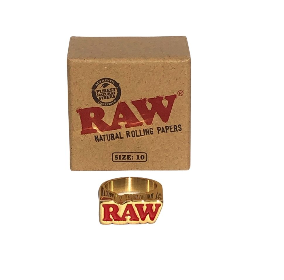 RAW GOLD "Bague Fumeur" (Taille 10)