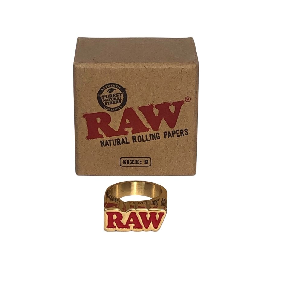 RAW GOLD "Bague Fumeur" (Taille 9)