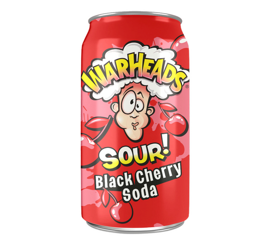 Warheads Black Cherry - Sour Soda (330ml)