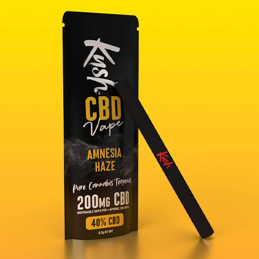 Vape Pen KUSH (Pod 200 Puffs) - Amnesia Haze (200mg CBD)