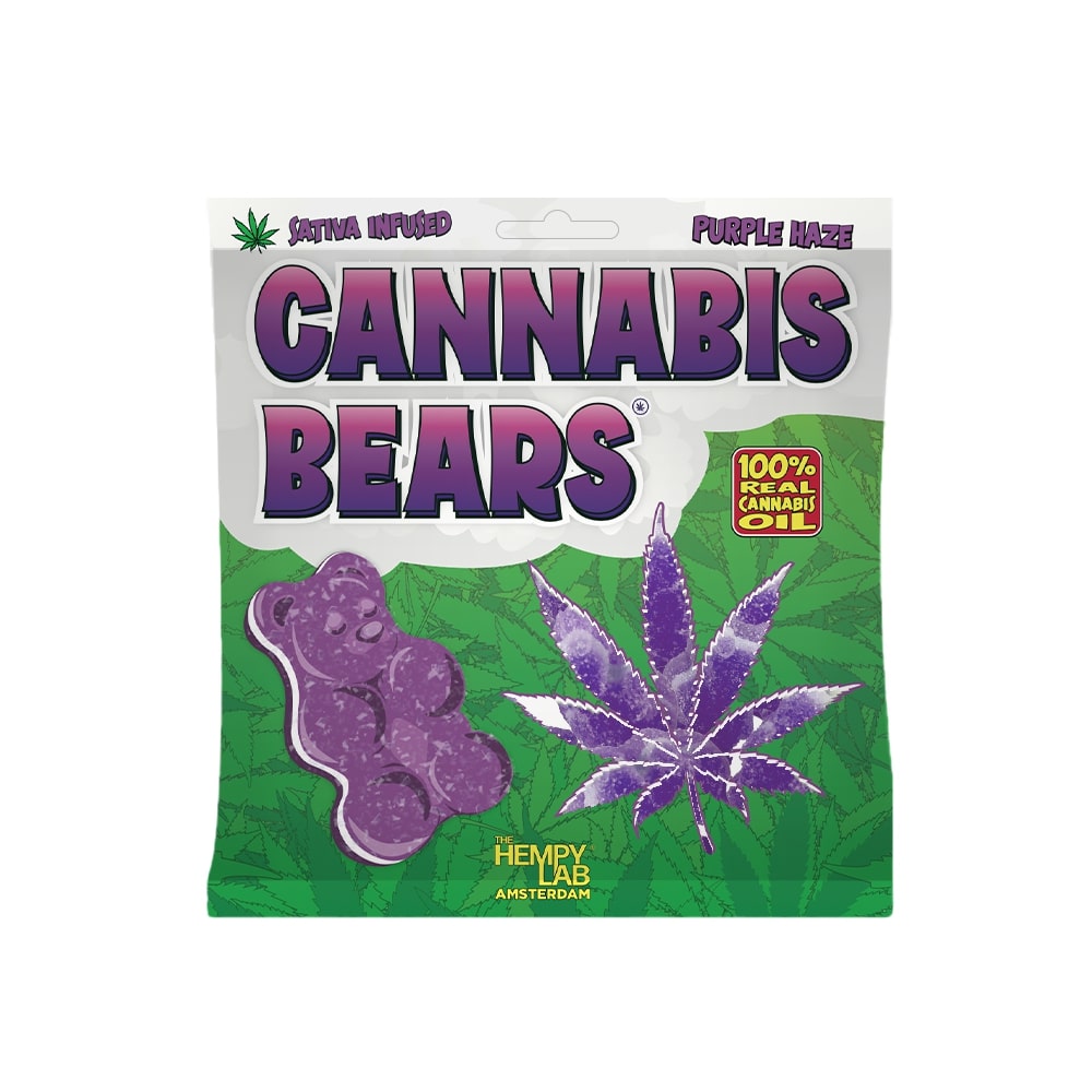 Cannabis Gummy Bears - CBD Purple Haze (100g)