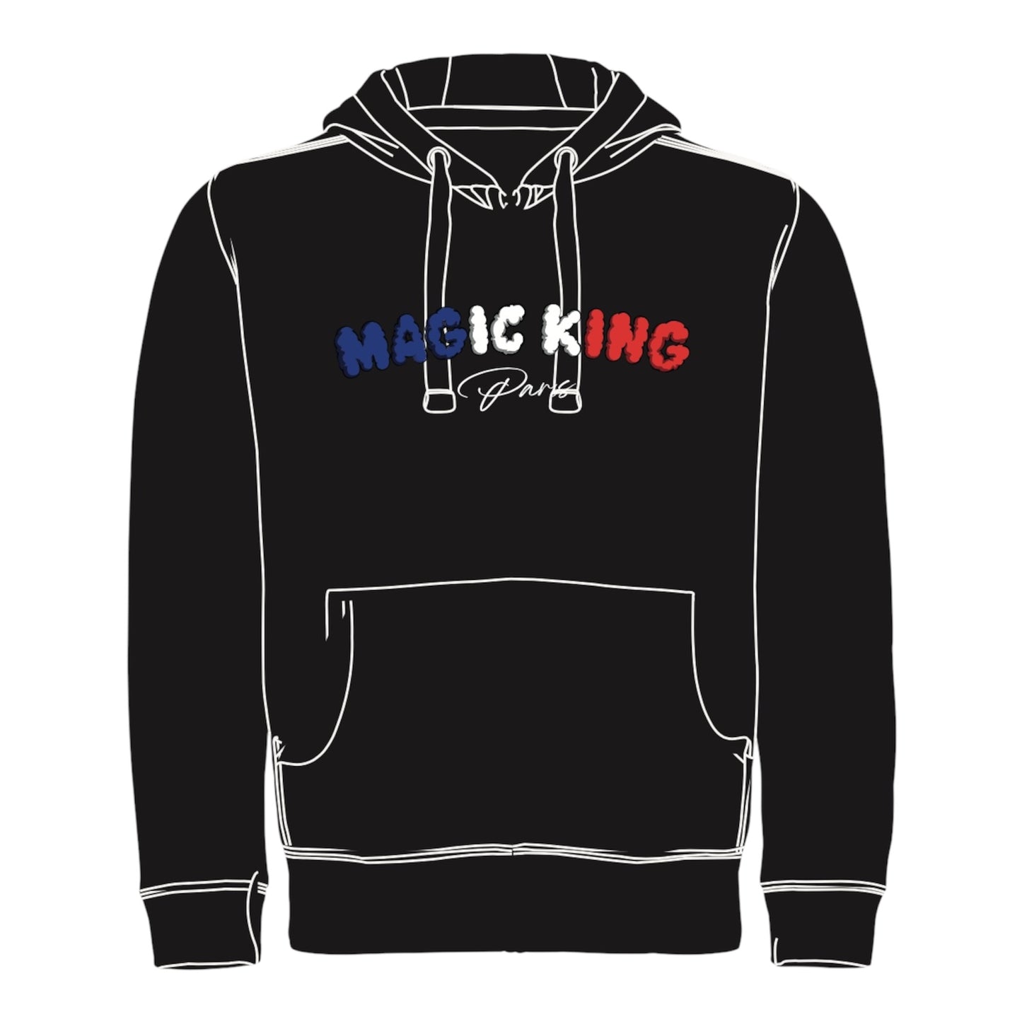 Hoodie MK - Magic King Paris "Noir"