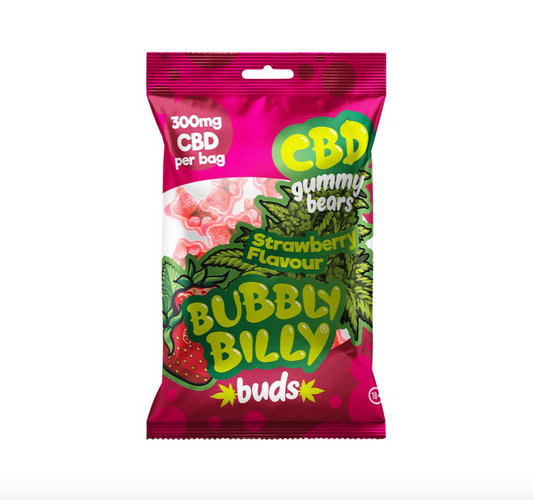 CBD Gummy Bears - Bubbly Billy "Fraises" (300mg)