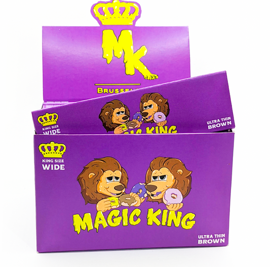 Magic King Donuts Mauve - Feuilles à Rouler Large "Non Blanchis"