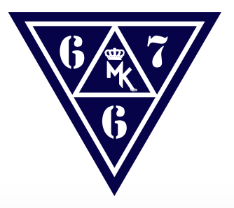 Stickers Logo "MK x 667" - Bleu (Small/Medium/Large)